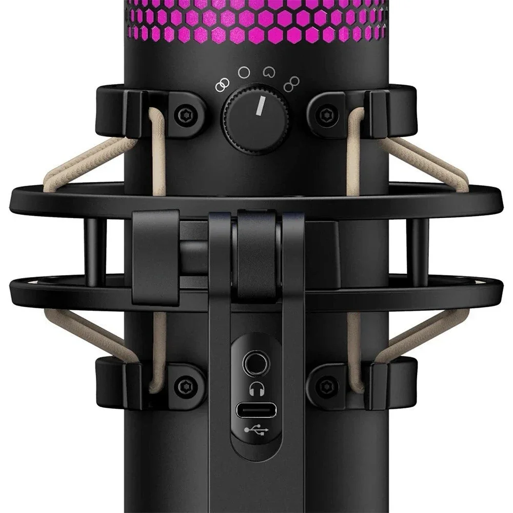 HyperX QuadCast S RGB USB Condenser Microphone - Black (HMIQ1S-XX-RG/G)